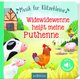 Auf dem Cover des Buches "Widewidewenne heißt meine Puthenne" sieht man illustrierte Tiere auf einem Bauernhof. Im Vordergrund sind ein Henne, Kücken, ein Kuh und ein Schaf zu sehen. Im Hintergrund ist eine Scheune und  zwei Schweine dargestellt.