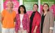 Sabine Rees, Hanna Gelfert, Sarah Fischer (Mitglieder des Luftballons) und Landtagspräsidentin BW Muhterem Aras.