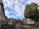 Innenstadt von Straßburg. Fachwerkhäuser an einem Fluss.