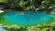 Zu sehen ist der Blautopf, mit seinem klaren, hellblauen Wasser.